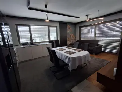 Ein Sitzbereich in der Unterkunft 3 Zimmer Wohnung