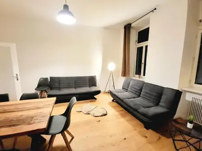 Ein Sitzbereich in der Unterkunft Kienmayer Apartment Vienna