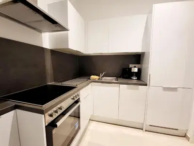 Küche/Küchenzeile in der Unterkunft Kienmayer Apartment Vienna