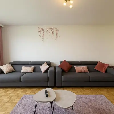 Ein Sitzbereich in der Unterkunft Big Family Apartment