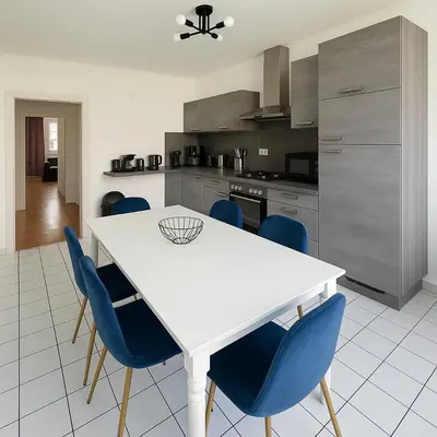 Küche/Küchenzeile in der Unterkunft Big Family Apartment