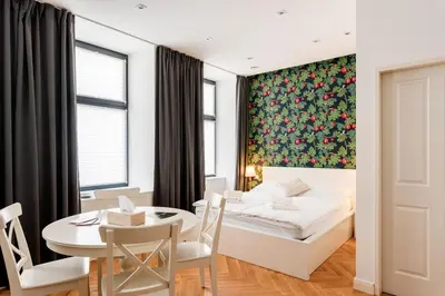 Ein Bett oder Betten in einem Zimmer der Unterkunft Gemütliches und modernes Apartment, 38m²