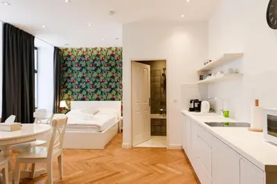 Ein Bett oder Betten in einem Zimmer der Unterkunft Gemütliches und modernes Apartment, 38m²