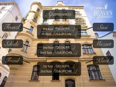 Ein Zertifikat, Auszeichnung, Logo oder anderes Dokument, das in der Unterkunft 7th HEAVEN Vienna Center Apartments ausgestellt ist