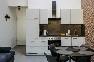 Küche/Küchenzeile in der Unterkunft Loft Schottenau