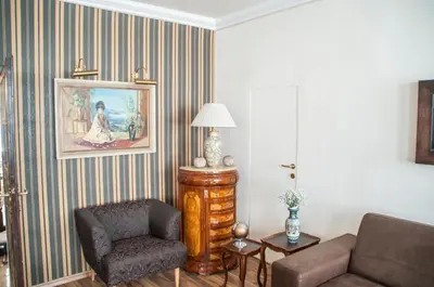 Ein Sitzbereich in der Unterkunft Urban Flats Vienna City Center