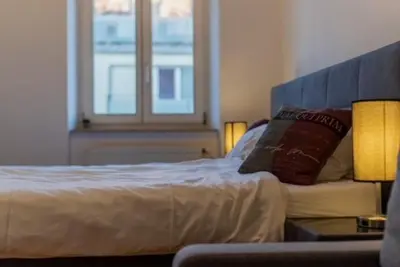 Ein Bett oder Betten in einem Zimmer der Unterkunft Garden-Eden Apartment