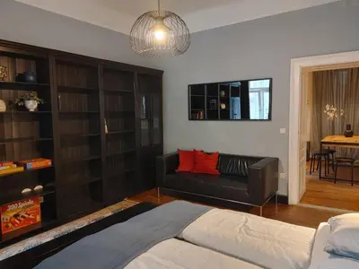 Ein Sitzbereich in der Unterkunft Casa Kruegelstein