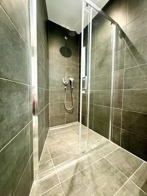 Ein Badezimmer in der Unterkunft Möbliertes Apartment mit Terrasse