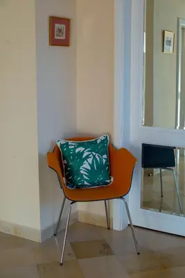Ein Sitzbereich in der Unterkunft Herrlicher Ausblick über Wien