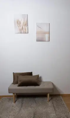 Ein Sitzbereich in der Unterkunft (W)einHaus am See