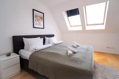 Ein Bett oder Betten in einem Zimmer der Unterkunft Home Sweet Home - Leopold