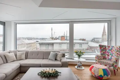 Grundriss der Unterkunft Top 12 Panorama Design Apartment