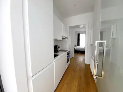 Küche/Küchenzeile in der Unterkunft Neulerchenfelder City Apartment Vienna