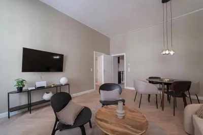 TV/Unterhaltungsangebot in der Unterkunft josef's home I Premium Apartment I City Center