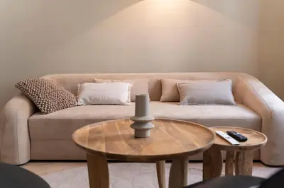 Ein Sitzbereich in der Unterkunft josef's home I Premium Apartment I City Center