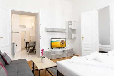 Ein Bett oder Betten in einem Zimmer der Unterkunft Apartment Rueppgasse Leopoldstadt Wien
