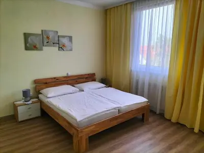 Ein Bett oder Betten in einem Zimmer der Unterkunft Pension Eder