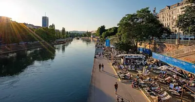 Blick auf einen Fluss in der Nähe der Ferienwohnung
