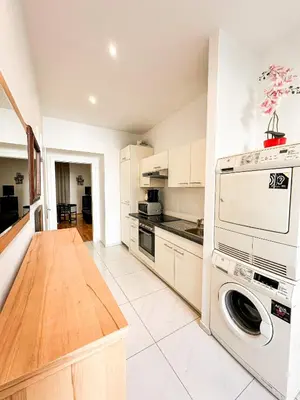 Küche/Küchenzeile in der Unterkunft W Apartment - Brigittenau Area MM10