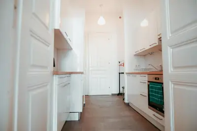 Küche/Küchenzeile in der Unterkunft Raimond Apartment Top 12