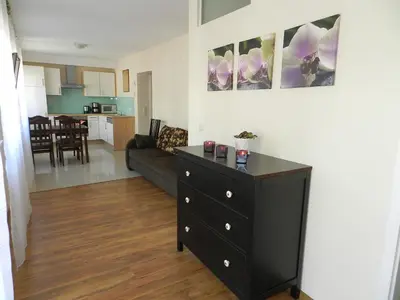 Küche/Küchenzeile in der Unterkunft Wile West Apartments