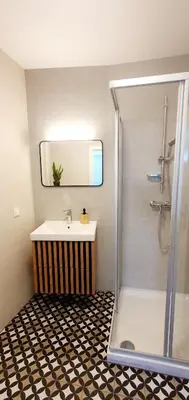 Ein Badezimmer in der Unterkunft Zentrum 7 Mörbisch