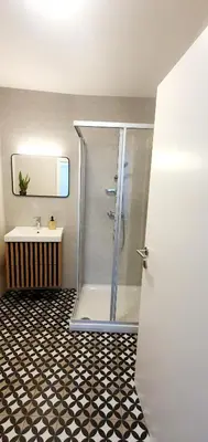 Ein Badezimmer in der Unterkunft Zentrum 7 Mörbisch