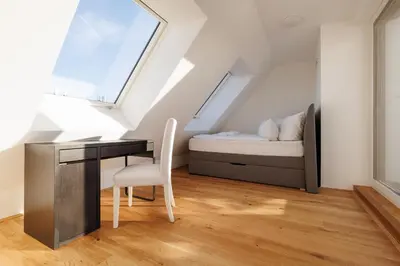 Ein Sitzbereich in der Unterkunft SYMPHONY Apartments 40 - Modern Loft with Terrace and Grill in Central Location