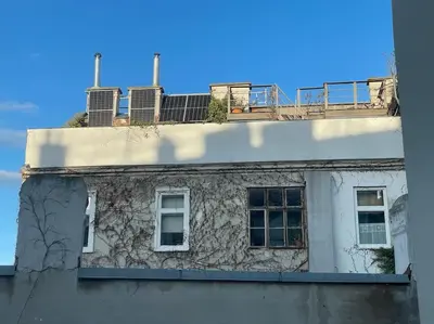 Das Gebäude in dem sich die Ferienwohnung befindet