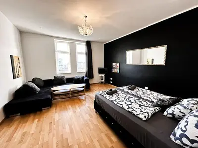 Ein Bett oder Betten in einem Zimmer der Unterkunft W Apartment - Brigittenau Area MM29