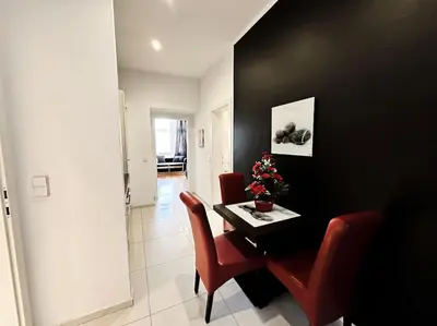 Ein Sitzbereich in der Unterkunft W Apartment - Brigittenau Area MM29