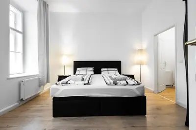 Ein Bett oder Betten in einem Zimmer der Unterkunft Getreide T8