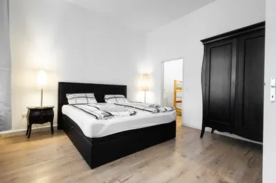 Ein Bett oder Betten in einem Zimmer der Unterkunft Getreide T8
