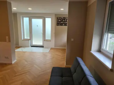 Ein Sitzbereich in der Unterkunft GardenLoft no1