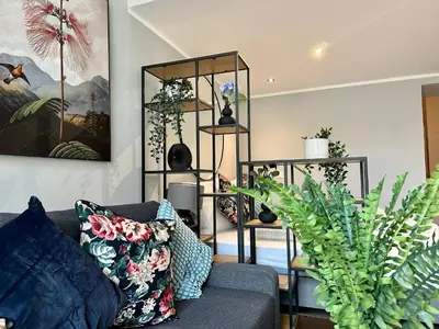 Ein Sitzbereich in der Unterkunft City Apartment, central, 2 min to U4 Margaretengürtel