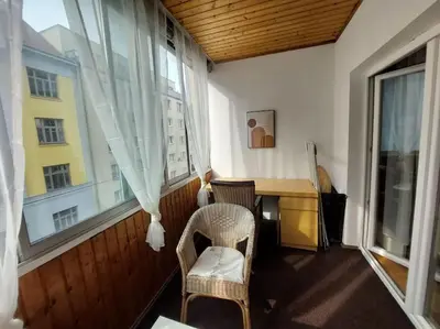 Ein Sitzbereich in der Unterkunft Modern 3 Bedroom Apartment Vienna