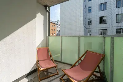 Grundriss der Unterkunft Sunny 1BR Home with Balcony by HM