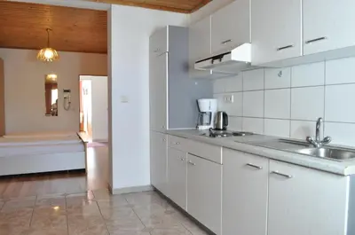 Küche/Küchenzeile in der Unterkunft Appartmenthaus Rosenhof
