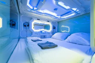 Ein Bett oder Betten in einem Zimmer der Unterkunft Space Home Apartment - Downtown
