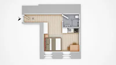 Grundriss der Unterkunft D57 - Appartments Park - UBahn