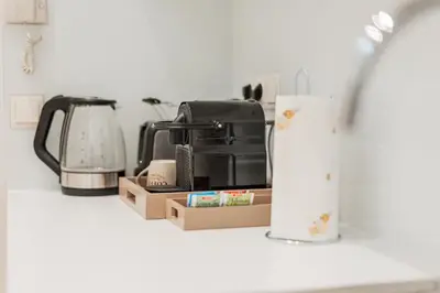 Kaffee-/Teezubehör in der Unterkunft TheWICKI 22 - Wunderschöne Apartments in Wien
