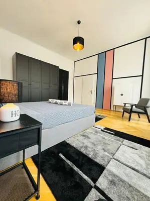 Ein Sitzbereich in der Unterkunft Exclusive Suite Augarten
