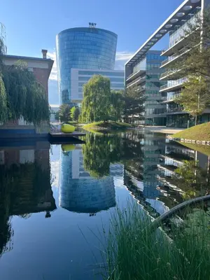 Blick auf einen Fluss in der Nähe der Ferienwohnung