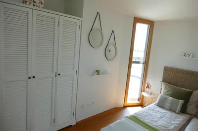Ein Bett oder Betten in einem Zimmer der Unterkunft Luxuriöses Ferienhaus am Neusiedler See