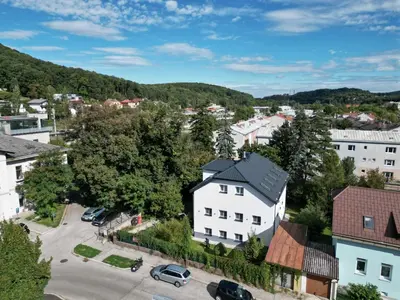 Ein allgemeiner Bergblick oder ein Berglick von der Ferienwohnung aus