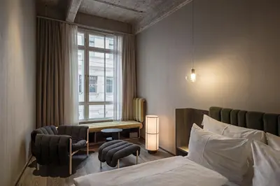 Ein Bett oder Betten in einem Zimmer der Unterkunft Rooms by Wolfensson - Boutique Hotel
