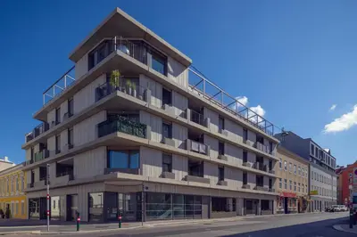 Das Gebäude in dem sich die Ferienwohnung befindet