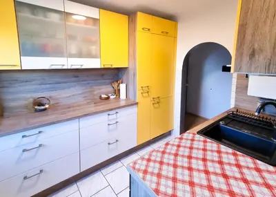 Küche/Küchenzeile in der Unterkunft Exclusive Apartment Donau-City P&R