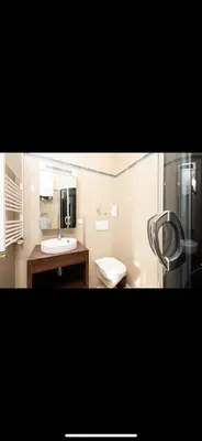 Küche/Küchenzeile in der Unterkunft Crystal Apartment Vienna